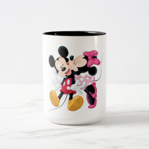 Tasse 2 Couleurs Mickey & Minnie Valentine's Day Smooch