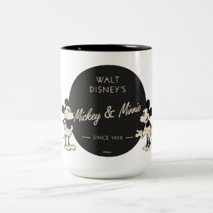 Tasse 2 Couleurs Mickey & Minnie vintage