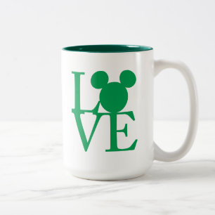 Tasse 2 Couleurs Mickey Mouse AMOUR Saint-Patrick