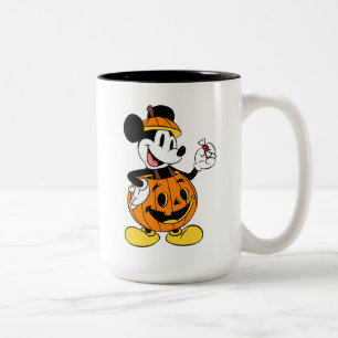 Tasse 2 Couleurs Mickey Mouse déguisé en citrouille
