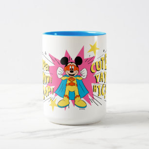 Tasse 2 Couleurs Mickey Mouse   Super Hero Cute