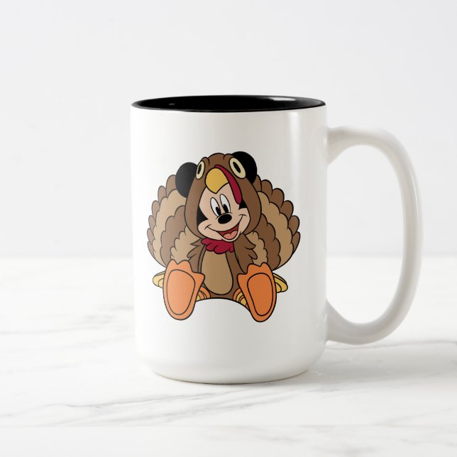 Tasse 2 Couleurs Mickey Mouse Thankesgiving Turquie (Droit)