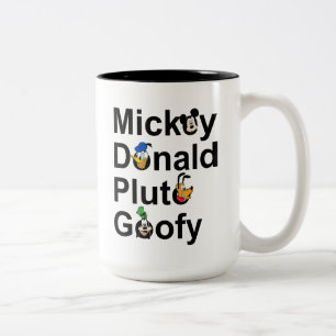 Tasse 2 Couleurs Mickey & ses amis Mickey Donald Pluto Dingo