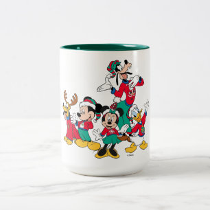Tasse 2 Couleurs Mickey & ses amis   Tenues de Noël