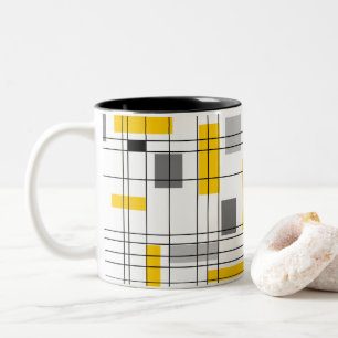 Tasse 2 Couleurs Midcentury grid