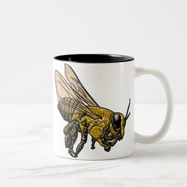 Tasse 2 Couleurs Miel Bee (Droit)