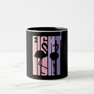 Tasse 2 Couleurs Mignon 8e cadeau d'anniversaire I Flamant rose I 8