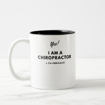 Mignon noir et blanc audacieux de chiroprakteur