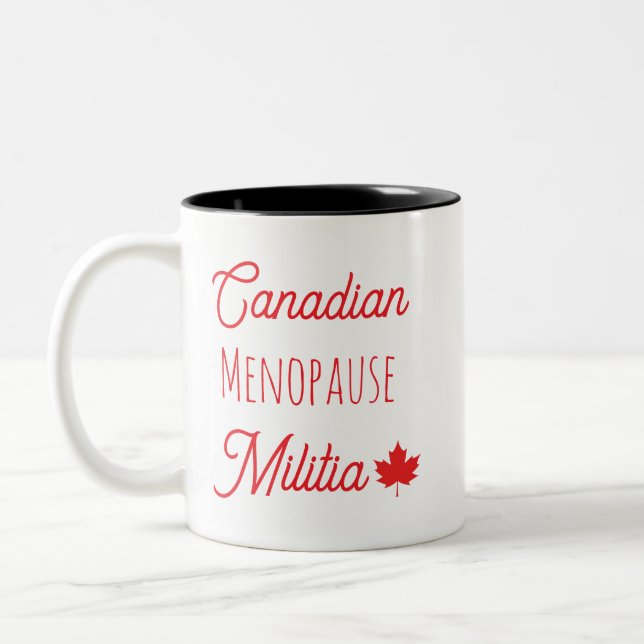 Tasse 2 Couleurs Milice canadienne de la ménopause (Gauche)