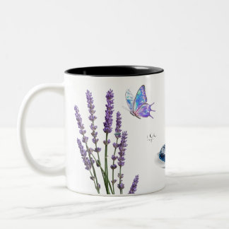 Tasse 2 Couleurs Minimalist Botanical Glow Peach Flowe