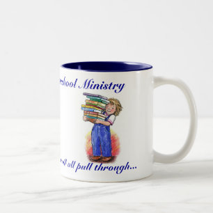 Tasse 2 Couleurs Ministère de Homeschool de collines de vue