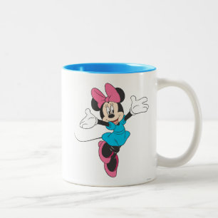 Tasse 2 Couleurs Minnie bleue En sautant