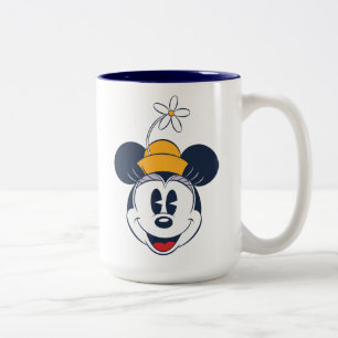 Tasse 2 Couleurs Minnie Mouse Chapeau Fleur Amusant