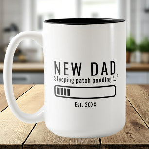 Tasse 2 Couleurs Mise à jour du système pour nouveau papa Patch de