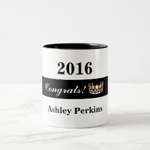 Tasse 2 Couleurs Miss America style américain Pageant Crown Congrat