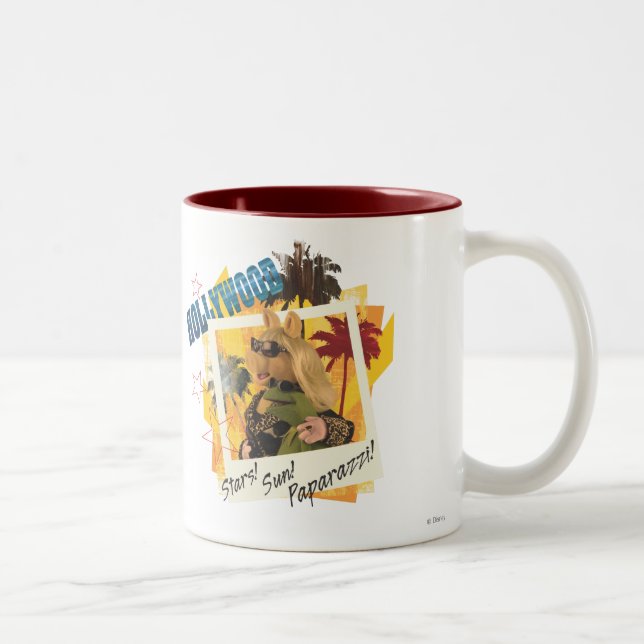 Tasse 2 Couleurs Miss Piggy et Kermit Hollywood 2 (Droit)