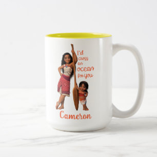 Tasse 2 Couleurs Moana & Simea : Je traverserais un océan pour vous