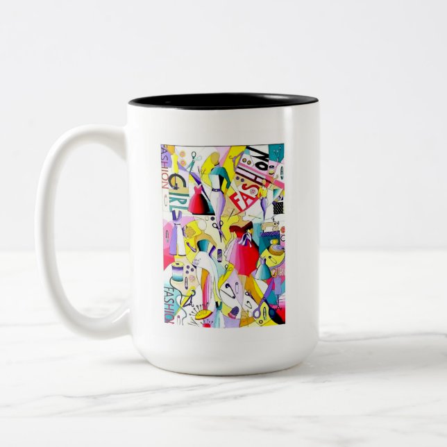 Tasse 2 Couleurs Mode (Gauche)