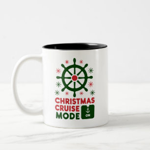 Tasse 2 Couleurs Mode Croisière de Noël En Bateau Noël 2024