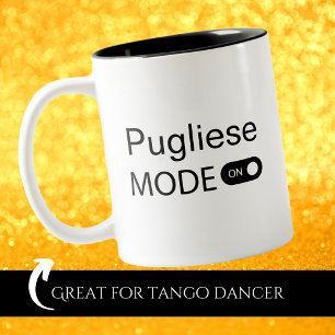 Tasse 2 Couleurs Mode Pugliese activé pour le danseur de Tango Tang