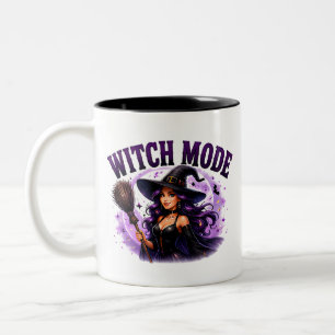 Tasse 2 Couleurs ✨ Mode Sorcière Activé Citation Halloween 🧙