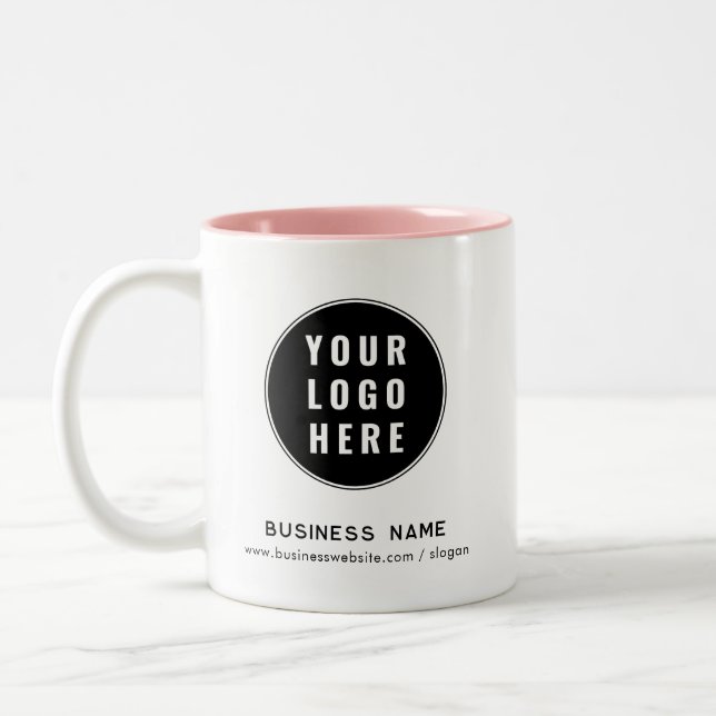 Tasse 2 Couleurs Modern Business Logo Website Company Promotional (Gauche)