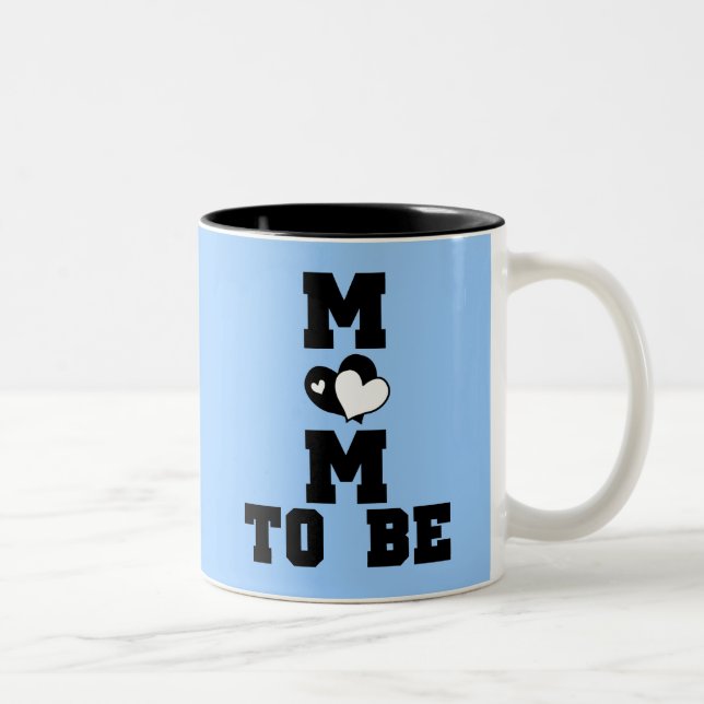 Tasse 2 Couleurs MOM à être - Texte noir (Droit)