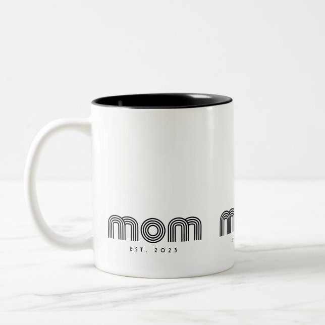 Tasse 2 Couleurs Mom Established New Mom Gift (Gauche)