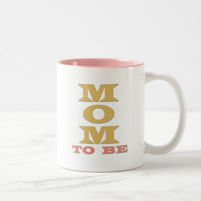 Tasse 2 Couleurs MOM sera t-shirts et cadeaux (Droit)