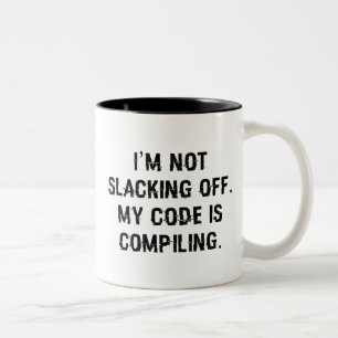 Tasse 2 Couleurs Mon Code Est En Cours De Compilation