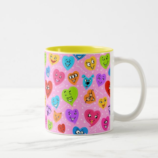 Tasse 2 Couleurs Mon drôle Valentine (Droit)