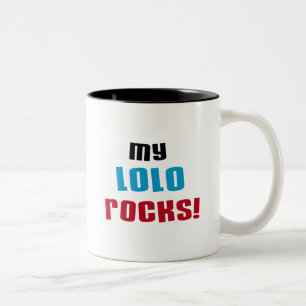 Tasse 2 Couleurs Mon Lolo bascule le T-shirts et les cadeaux
