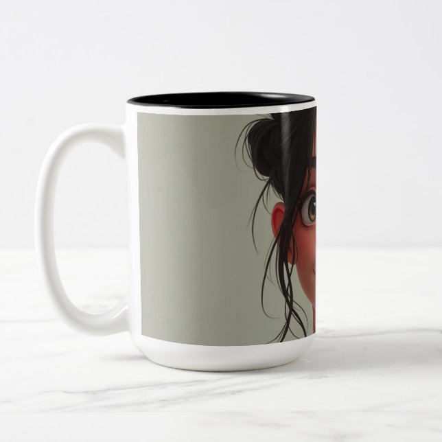 Tasse 2 Couleurs mon meilleur ami cybernétique à l'avenir (Gauche)
