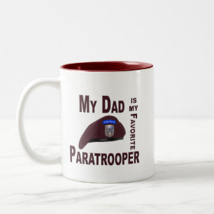 Tasse 2 Couleurs Mon papa est mon parachutiste préféré