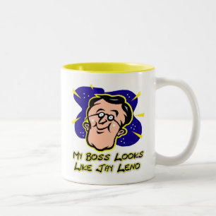 Tasse 2 Couleurs Mon patron ressemble à Jay Leno
