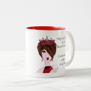 Tasse 2 Couleurs "Mon Téléphone Portable Est Mon Scepter Royal !"