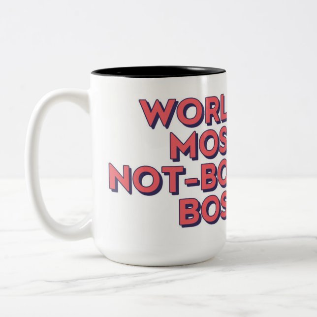 Tasse 2 Couleurs Mondes les plus ennuyeux Boss (Gauche)