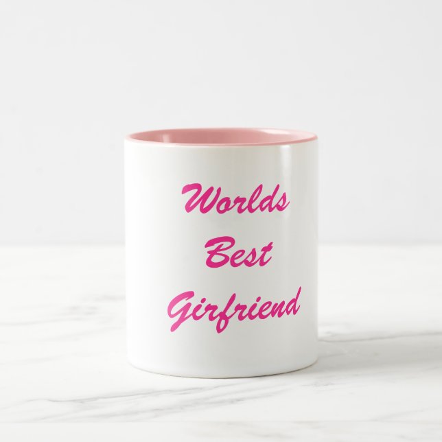 Tasse 2 Couleurs Mondes meilleur Girfriend (Centre)