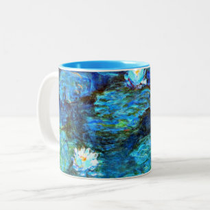 Tasse 2 Couleurs Monet - Lys d'eau (bleu)
