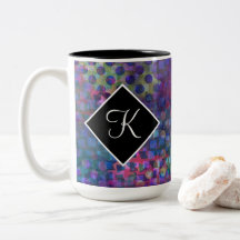 Monogramme avec Art numérique Abstrait multicolore