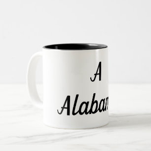 Tasse 2 Couleurs Monogramme de l'Alabama