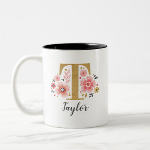 Tasse 2 Couleurs Monogramme rose