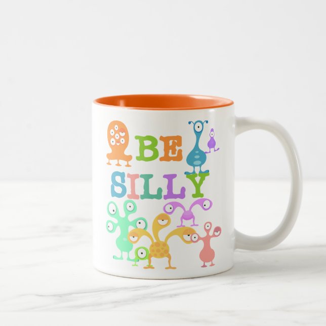Tasse 2 Couleurs Monstres stupides (Droit)