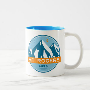 Tasse 2 Couleurs Mont Rogers Virginia Stars Moon