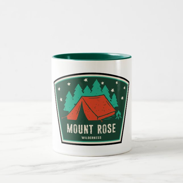 Tasse 2 Couleurs Mont Rose Wilderness Nevada Camping (Centre)