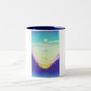 Tasse 2 Couleurs Montagnes