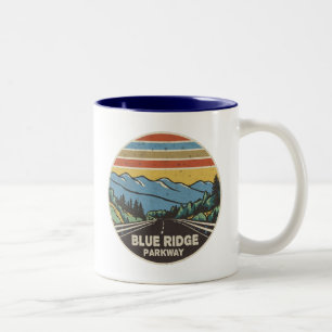 Tasse 2 Couleurs Montagnes de la Blue Ridge Parkway