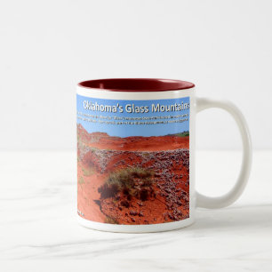 Tasse 2 Couleurs Montagnes en verre IV - lits rouges permiens