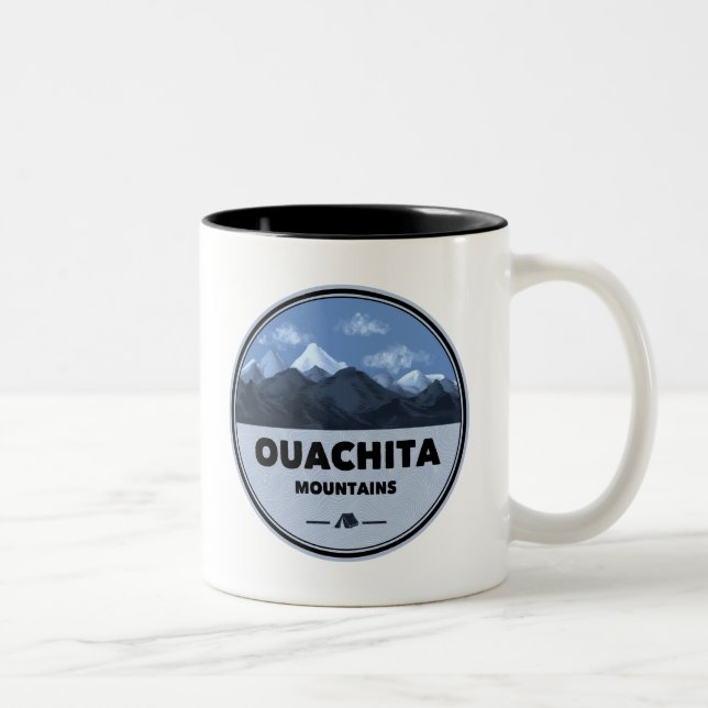 Tasse 2 Couleurs Montagnes Ouachita Arkansas Oklahoma Camping (Droit)