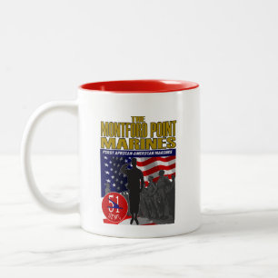 Tasse 2 Couleurs MONTFORD POINT MARINES : Premier mars afro-améric